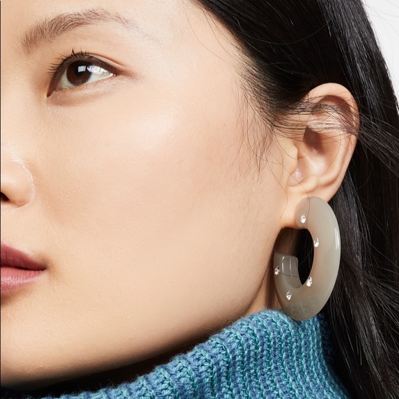 NWT Rachel comey hula hoop acrylic earrings - Picture 2 of 6